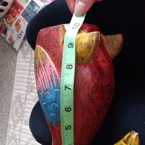 Bird Sculpture Figurine, Toucan from Thailand. 10" Tall - Picture 6 of 6